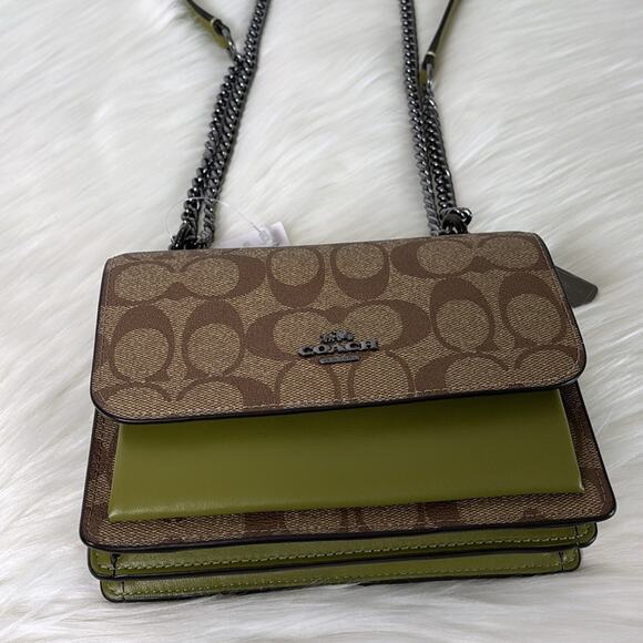 NWT Coach Mini Klare Crossbody In Signature Canvas Purse - Picture 5 of 8